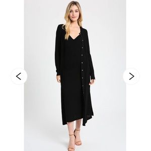 Wishlist Ribbed Knit Cardi Maxi Set